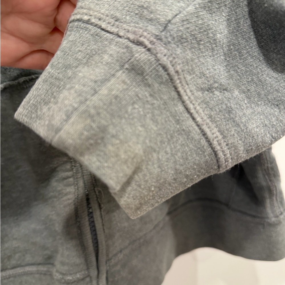 Vintage Gray Kids Zip-Up Hoodie - Picture 5 of 10
